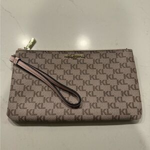 Brand New Karl Lagerfeld Paris Signature wristlet
